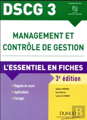 Dscg 3 Management Et Contrôle De Gestion