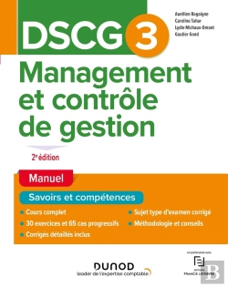 Bertrand.pt - Dscg 3 : Management Et Contrôle De Gestion ; Manuel (2e Édition)
