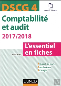 Bertrand.pt - Dscg 4 -Comptabilite Et Audit 2017/2018 - 6e Ed. - L'Essentiel En Fiches