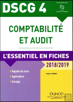 Bertrand.pt - Dscg 4 - Comptabilité Et Audit ; L'Essentiel En Fiches (Édition 2018/2019)