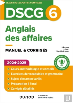 Bertrand.pt - Dscg 6 - Epreuve Orale D'Economie - 1 - Dscg 6 - Anglais Des Affaires - Manuel - 2024-2025