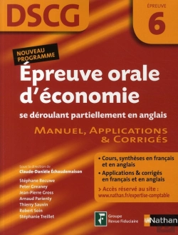 Bertrand.pt - Dscg ; Épreuve Orale D'Économie Se Déroulant Partiellement En Anglais ; Épreuve 6 ; Manuel, Applications & Corrigés