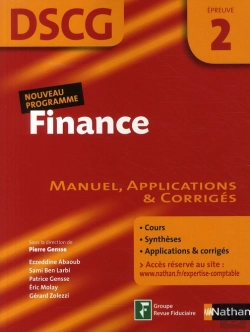 Bertrand.pt - Dscg ; Finance ; Épreuve 2 ; Manuel, Applications & Corrigés (Édition 2008)