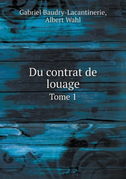 Bertrand.pt - Du Contrat De Louage Tome 1