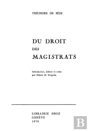 Du Droit Des Magistrats