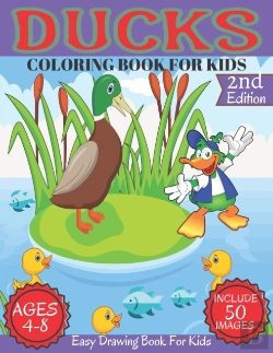 Bertrand.pt - Ducks Coloring Book For Kids Ages 4-8
