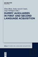Dummy Auxiliaries In First And Second Language Acquisition