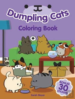 Bertrand.pt - Dumpling Cats Coloring Book With Stickers
