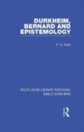 Durkheim, Bernard And Epistemology