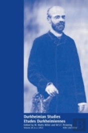 Durkheimian Studies  Tudes Durkheimienne