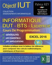 Dut Informatique Excel 2016 Tome 14 - Avec Excel 2016