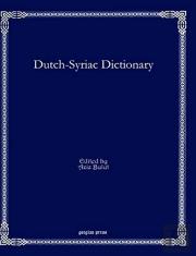 Dutch-Syriac Dictionary
