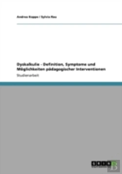 Bertrand.pt - Dyskalkulie - Definition, Symptome Und Maã‚Â¶Glichkeiten Paã‚Â¤Dagogischer Interventionen