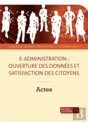 E-Administration ; Ouverture Des Données Et Satisfaction Des Citoyens