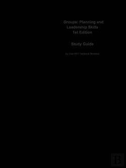 Bertrand.pt - E-Study Guide For: Groups: Planning And Leadership Skills By Page, Isbn 9780618639434