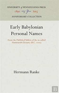 Bertrand.pt - Early Babylonian Personal Names