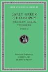 Early Greek Philosophy, Volume V