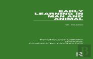 Early Learning In Man And Animal