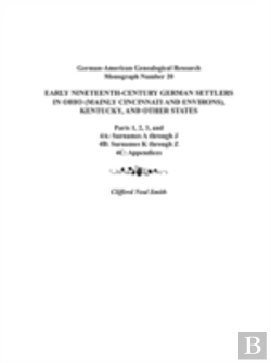 Bertrand.pt - Early Nineteenth-Century German Settlers In Ohio (Mainly Cincinnati And Environs), Kentucky, And Other States. Parts 1, 2, 3, 4a, 4b, And 4c