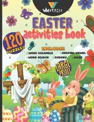 Easter Activities Book Includes Word Scramble, Missing Vowel, Word Search, Sudoku, Maze