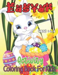 Easter Activity Coloring Book For Kids