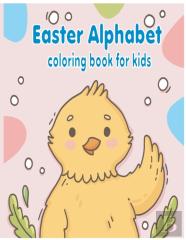 Easter Alphabet Coloring Book For Kids