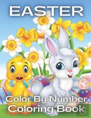 Easter Color By Number Coloring Book