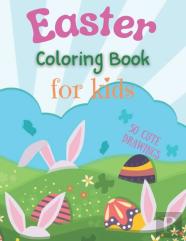 Easter Coloring Book For Kids 50 Cute Drawings