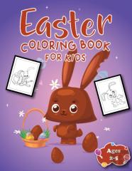 Easter Coloring Book For Kids Ages 2-5