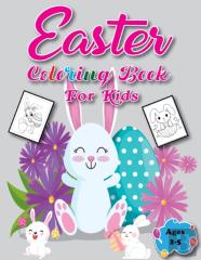 Easter Coloring Book For Kids Ages 2-5
