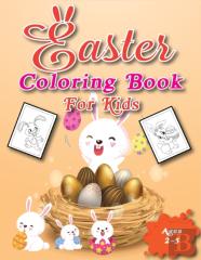 Easter Coloring Book For Kids Ages 2-5