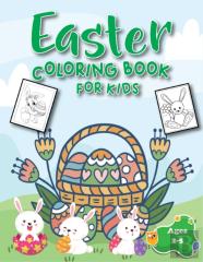Easter Coloring Book For Kids Ages 2-5