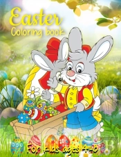Easter Coloring Book For Kids Ages 4-8