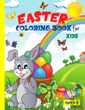 Easter Coloring Book For Kids Ages 4-8