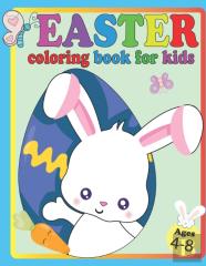 Easter Coloring Book For Kids Ages 4-8