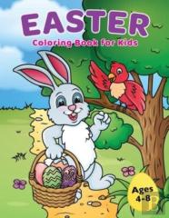 Easter Coloring Book For Kids Ages 4-8