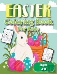 Easter Coloring Book For Kids Ages 4-8