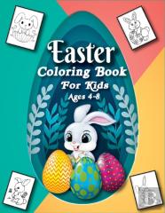 Easter Coloring Book For Kids Ages 4-8