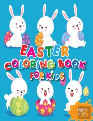 Easter Coloring Book For Kids Ages 4-8