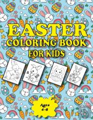 Easter Coloring Book For Kids Ages 4-8