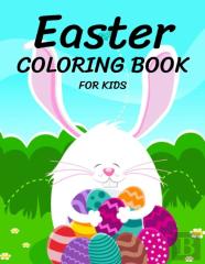 Easter Coloring Book For Kids Ages 4-8