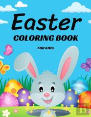 Easter Coloring Book For Kids Ages 4-8