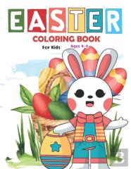 Easter Coloring Book For Kids Ages 4-8