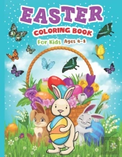 Easter Coloring Book For Kids Ages 4-8