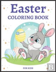 Easter Coloring Book For Kids Ages 4-8