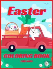 Easter Coloring Book For Kids Ages 4-8