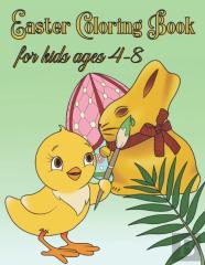 Easter Coloring Book For Kids Ages 4-8