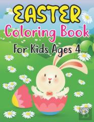 Easter Coloring Book For Kids Ages 4