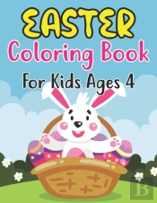 Easter Coloring Book For Kids Ages 4