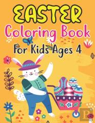 Easter Coloring Book For Kids Ages 4